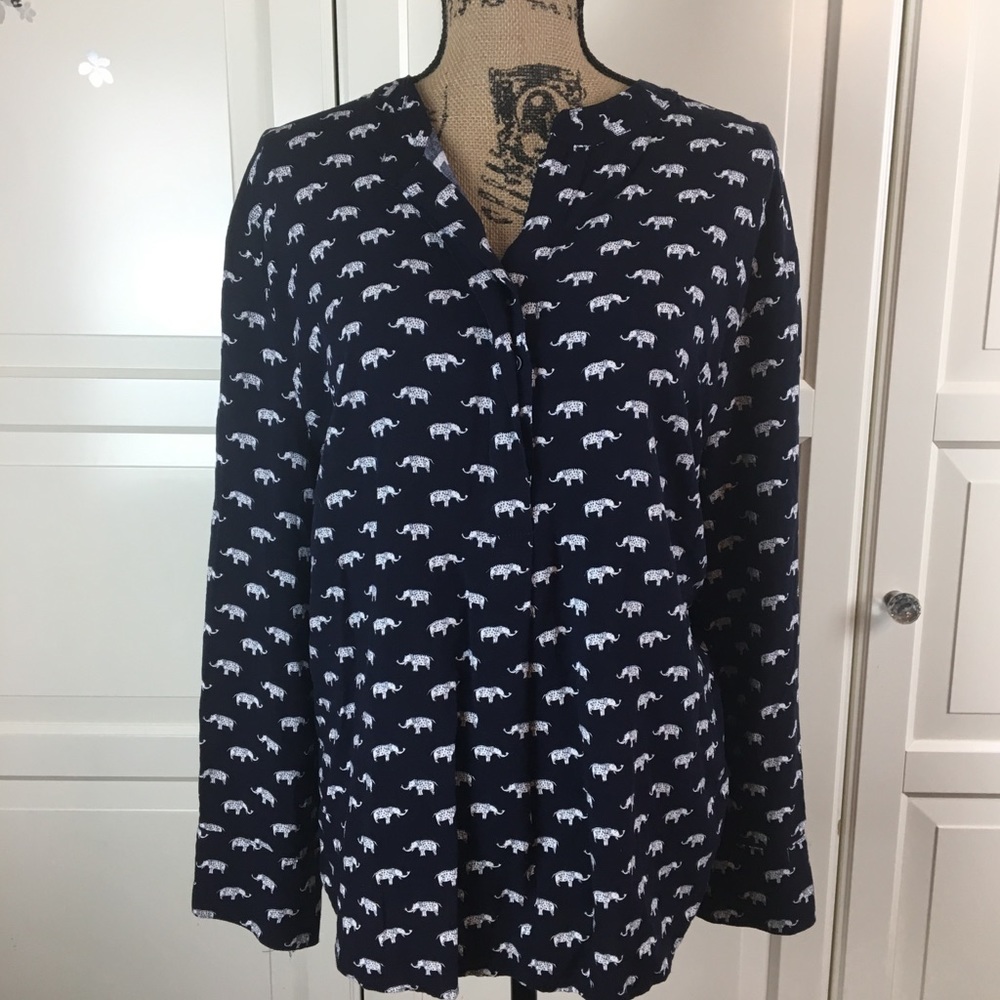 Fun2Fun Size 2XL Elephant Print Top